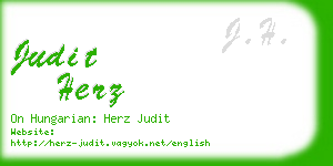 judit herz business card